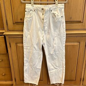 Zara White Denim Jeans